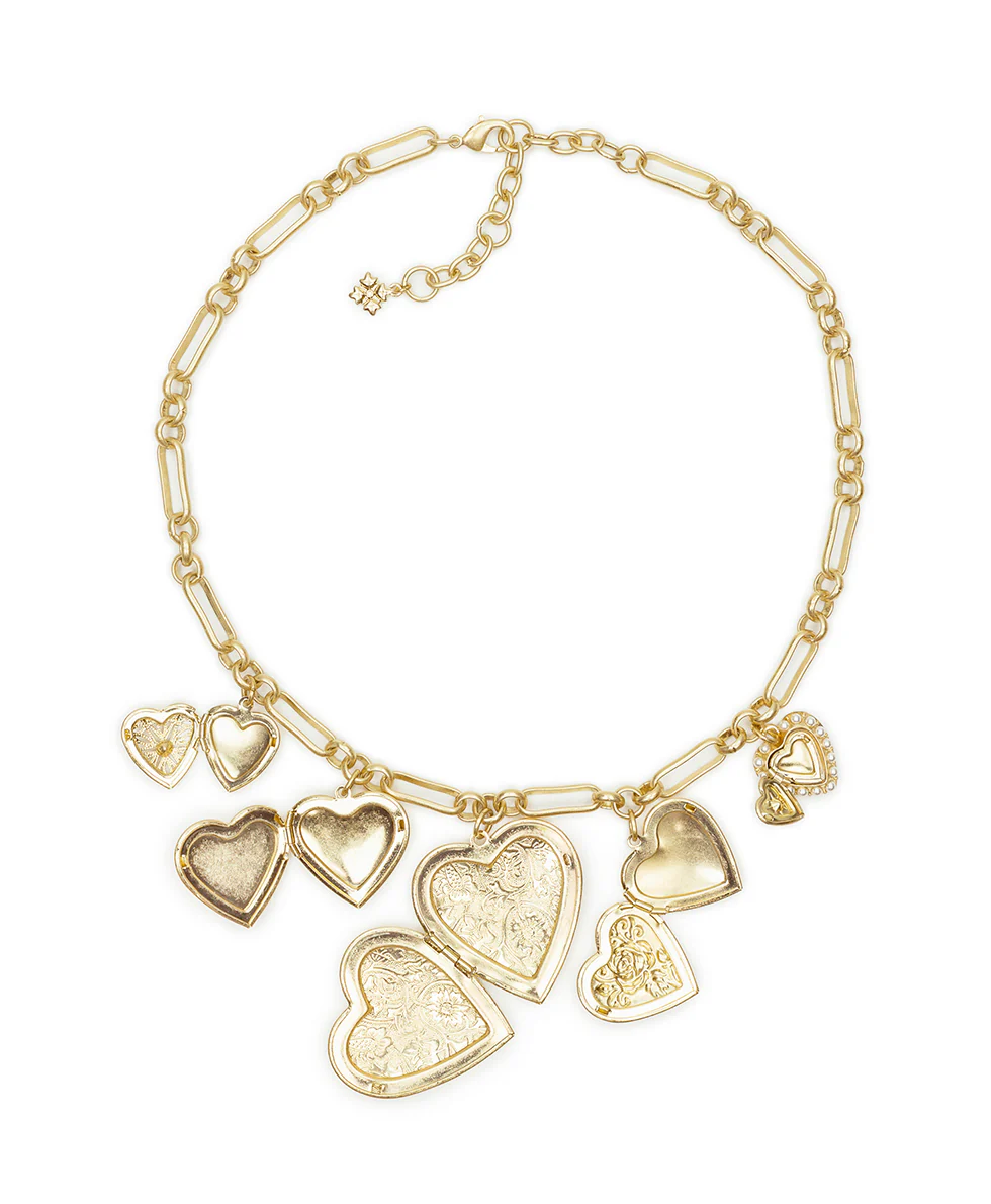 5 Locket Charm Necklace - Love Locket - Image 3