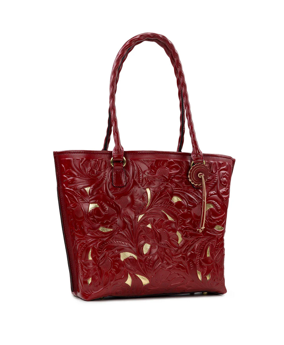 Adeline Tote - Burnished Cutout Tooled - Image 11