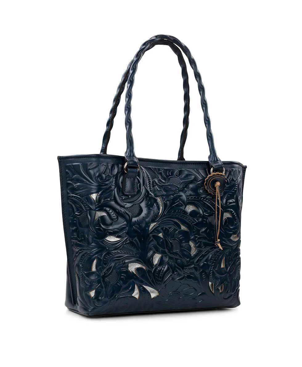 Adeline Tote - Burnished Cutout Tooled - Image 15