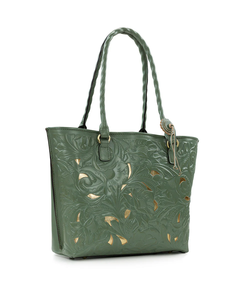 Adeline Tote - Burnished Cutout Tooled - Image 19