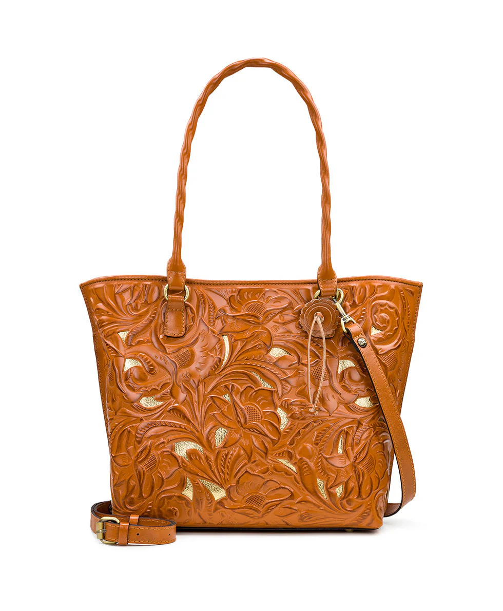 Adeline Tote - Burnished Cutout Tooled - Image 22