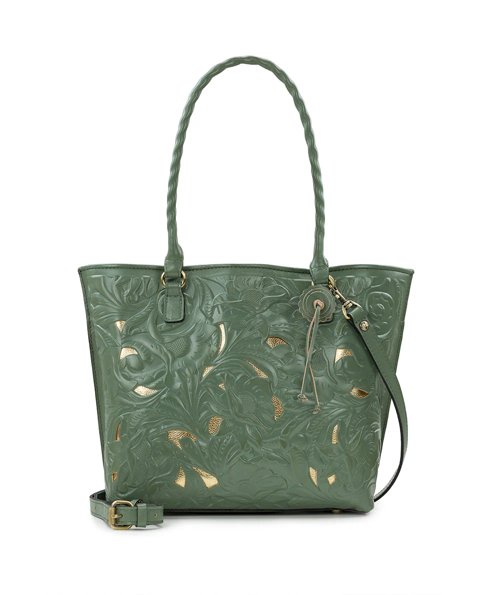 Adeline Tote - Burnished Cutout Tooled - Image 24