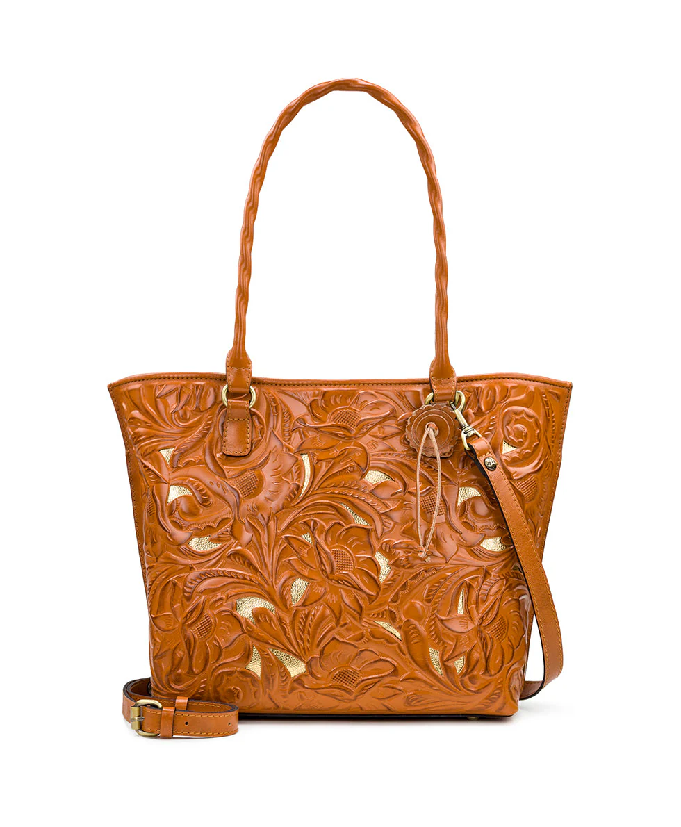Adeline Tote - Burnished Cutout Tooled - Image 5