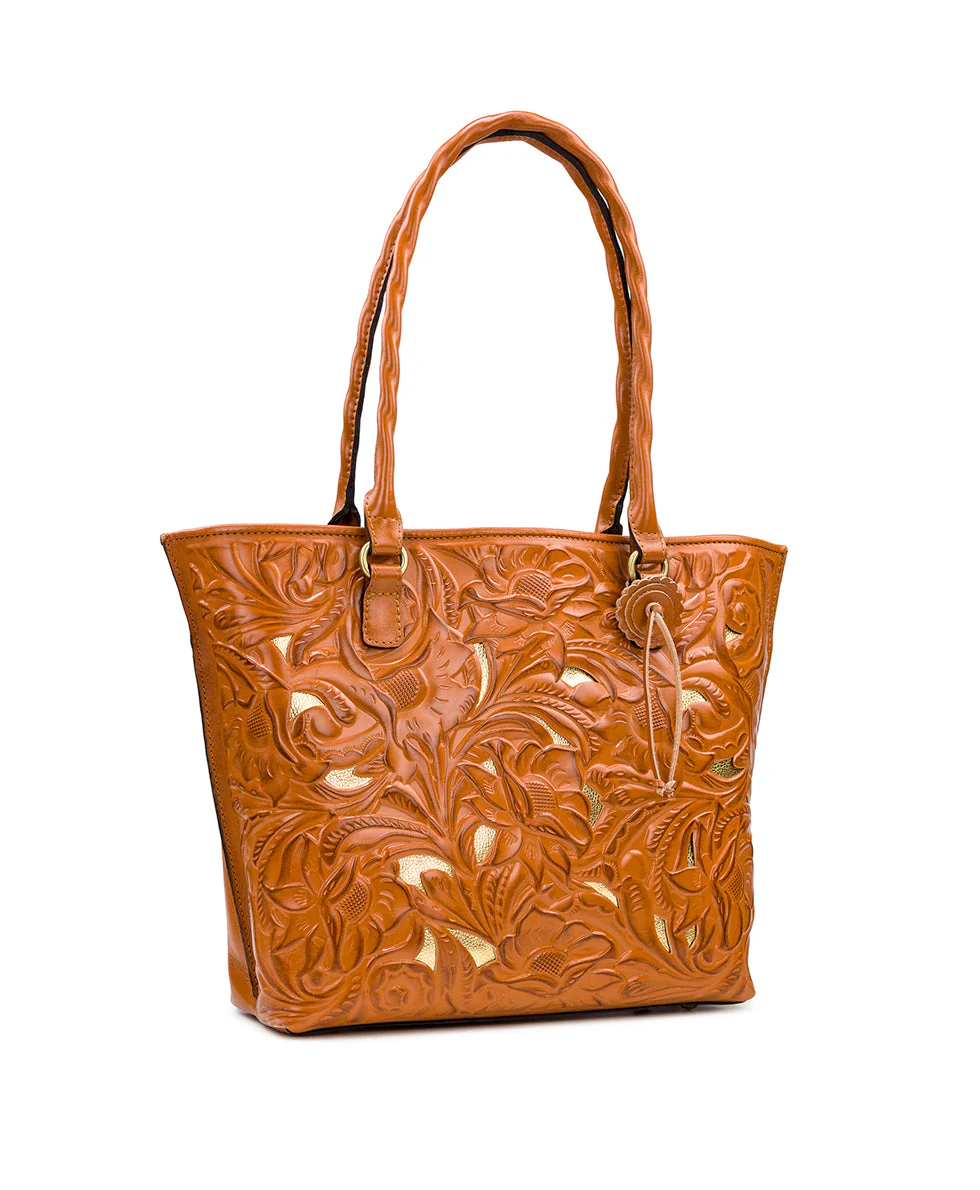 Adeline Tote - Burnished Cutout Tooled - Image 7