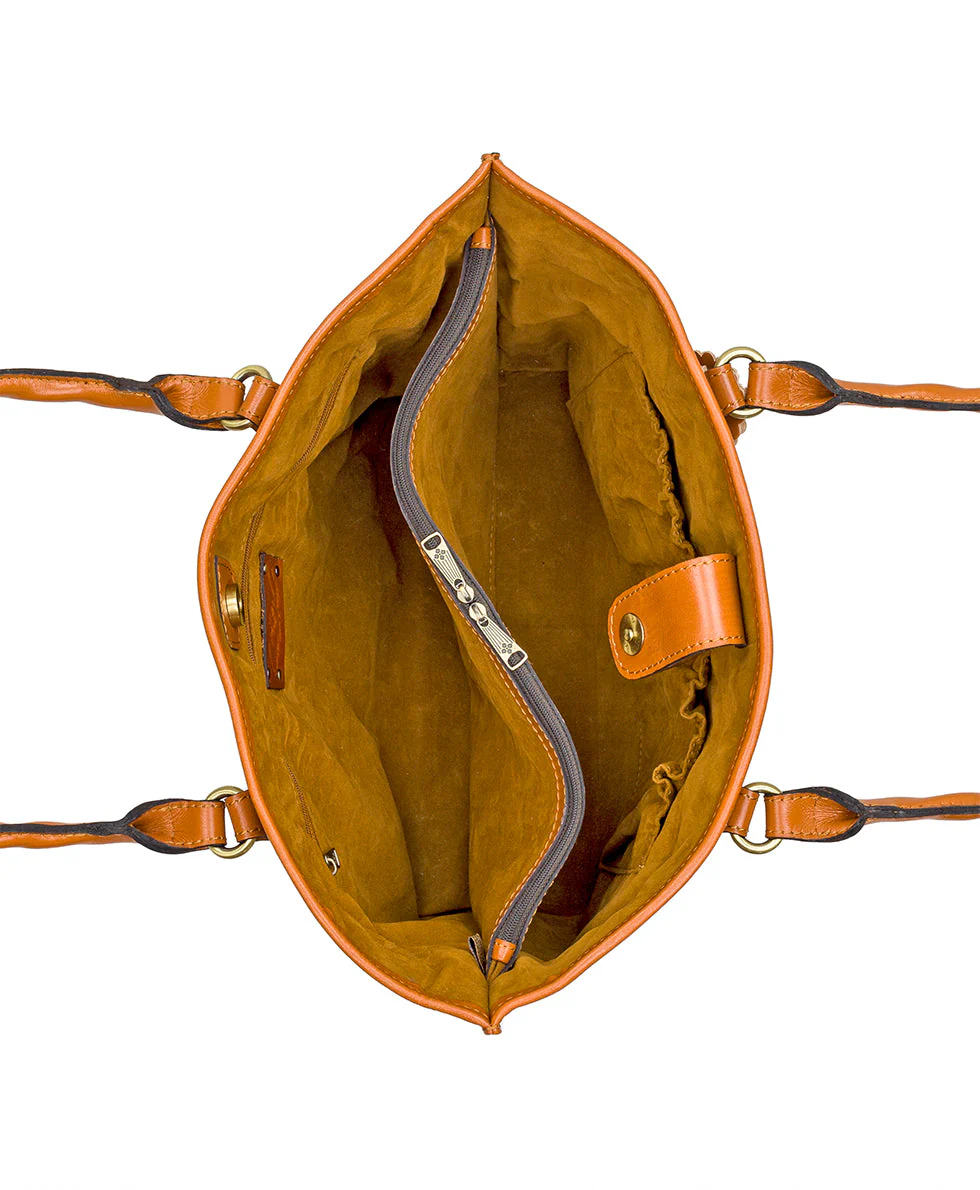 Adeline Tote - Burnished Cutout Tooled - Image 8