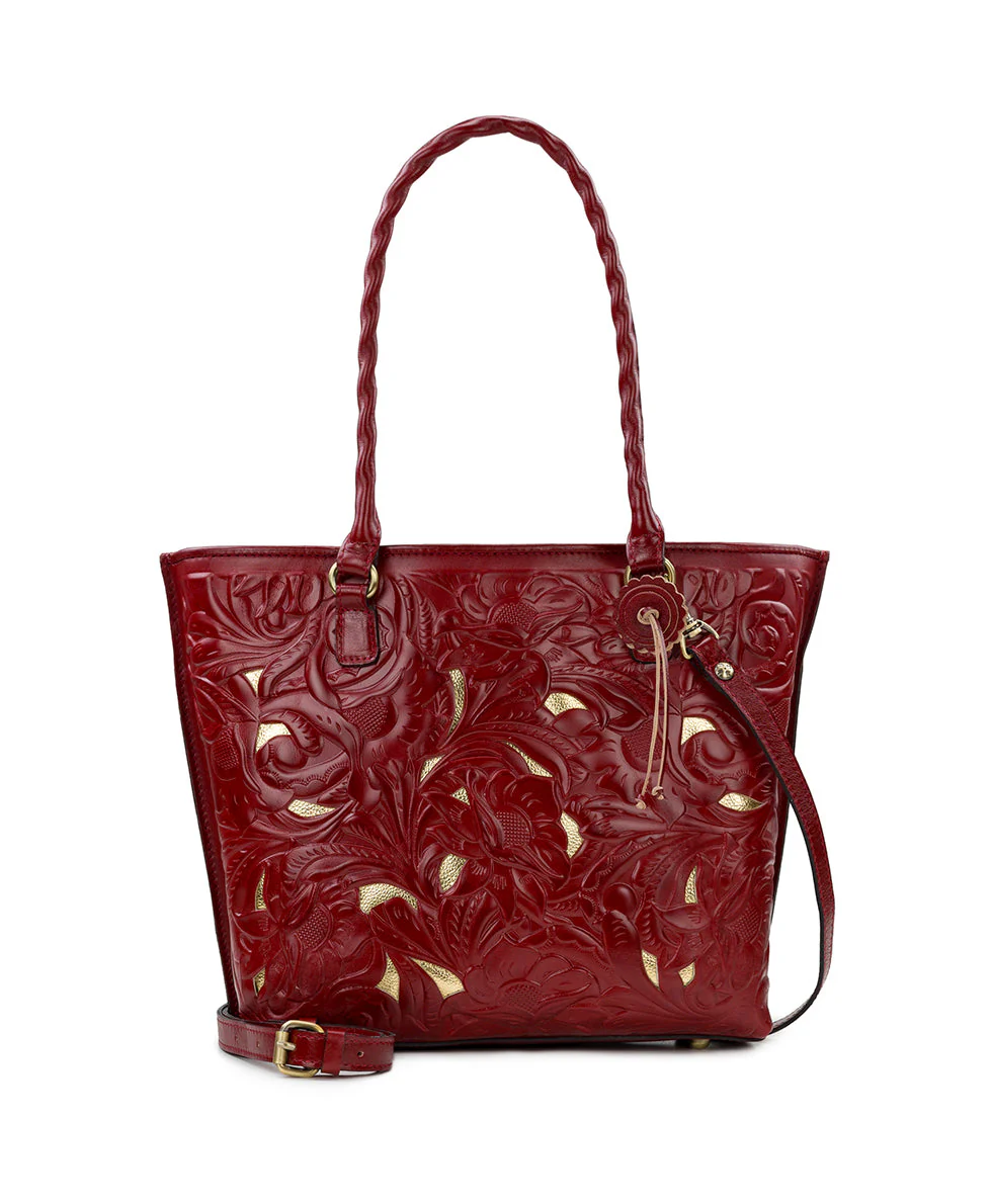 Adeline Tote - Burnished Cutout Tooled - Image 9