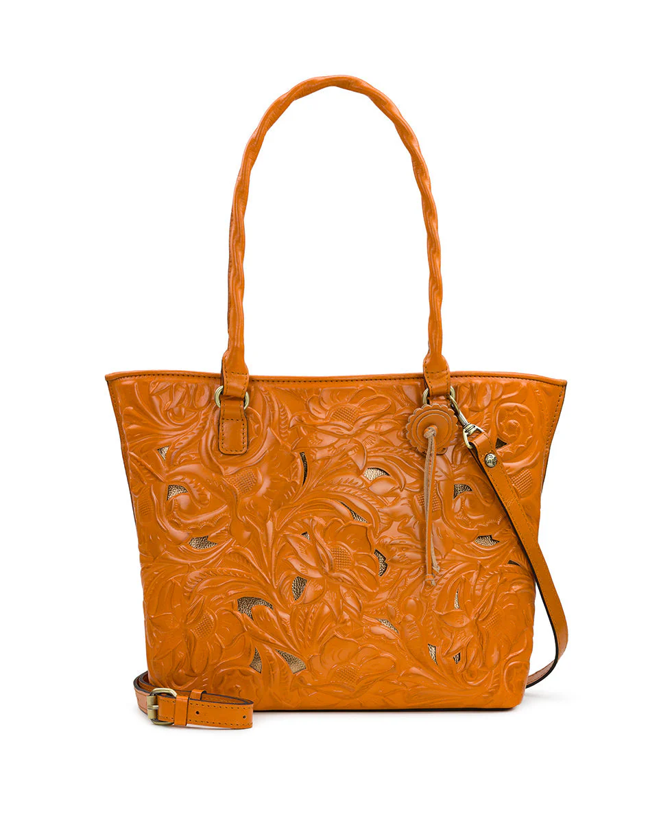 Adeline Tote - Burnished Cutout Tooled - Image 14