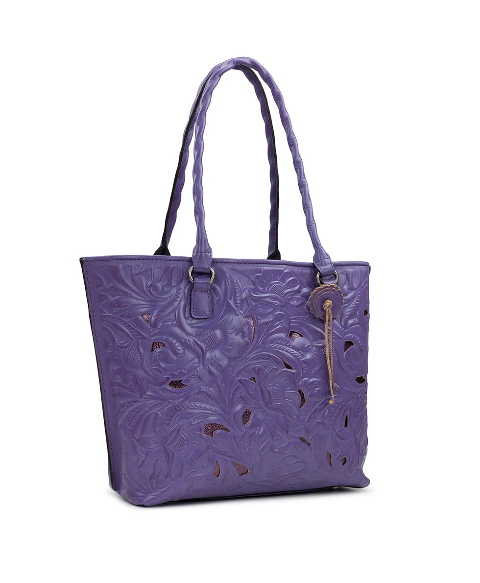 Adeline Tote - Burnished Cutout Tooled - Image 3