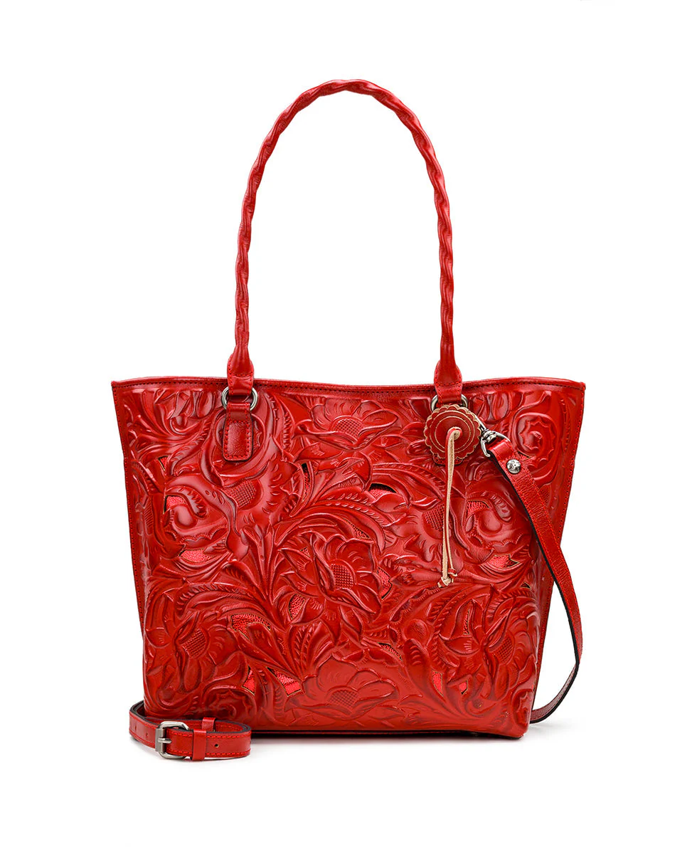 Adeline Tote - Burnished Cutout Tooled - Image 6