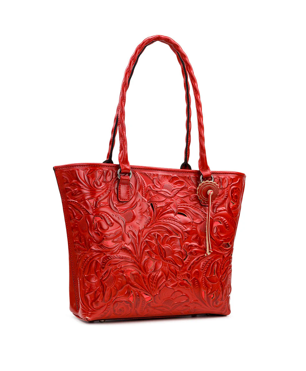 Adeline Tote - Burnished Cutout Tooled - Image 8