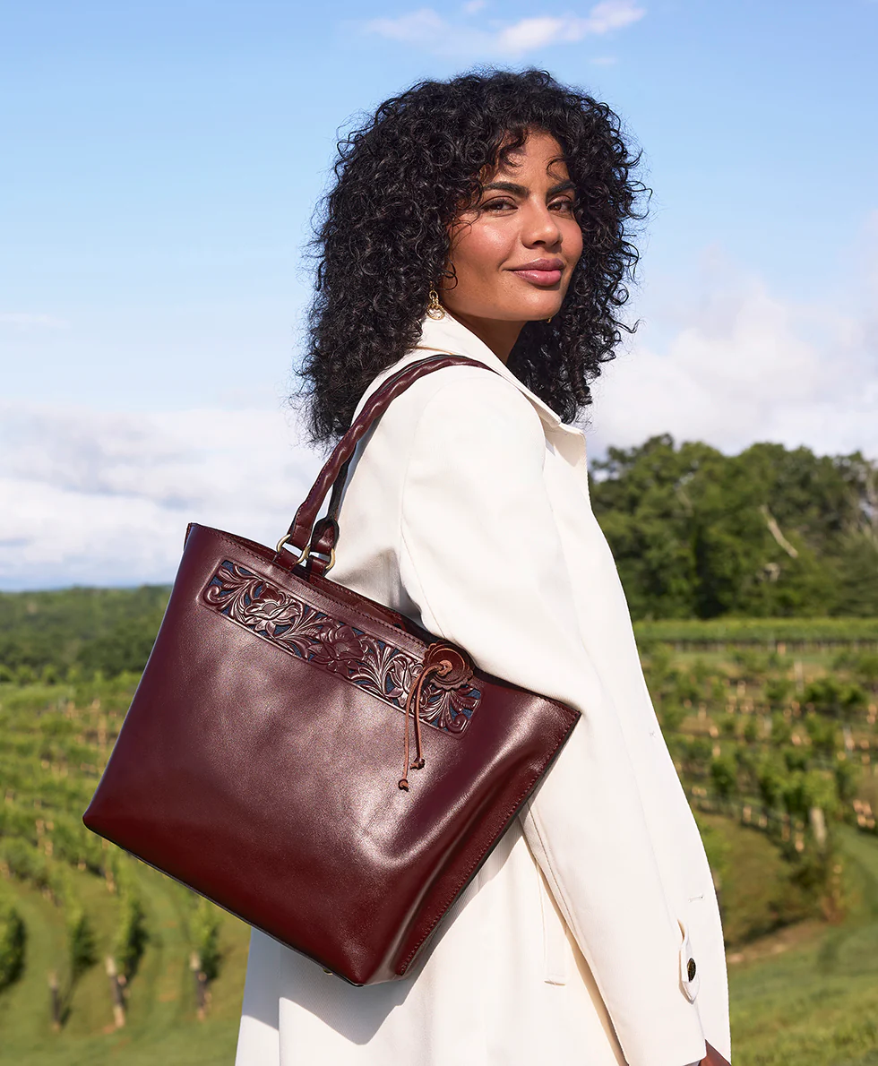 Adeline Tote - Cavo Border Tooled - Image 4
