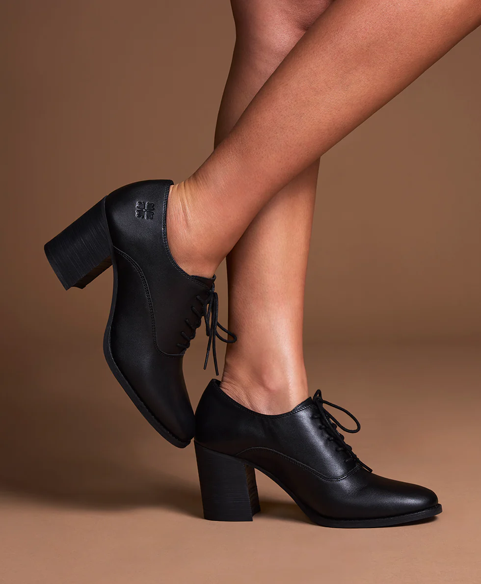 Anna Oxford Shoes - Black - Image 7