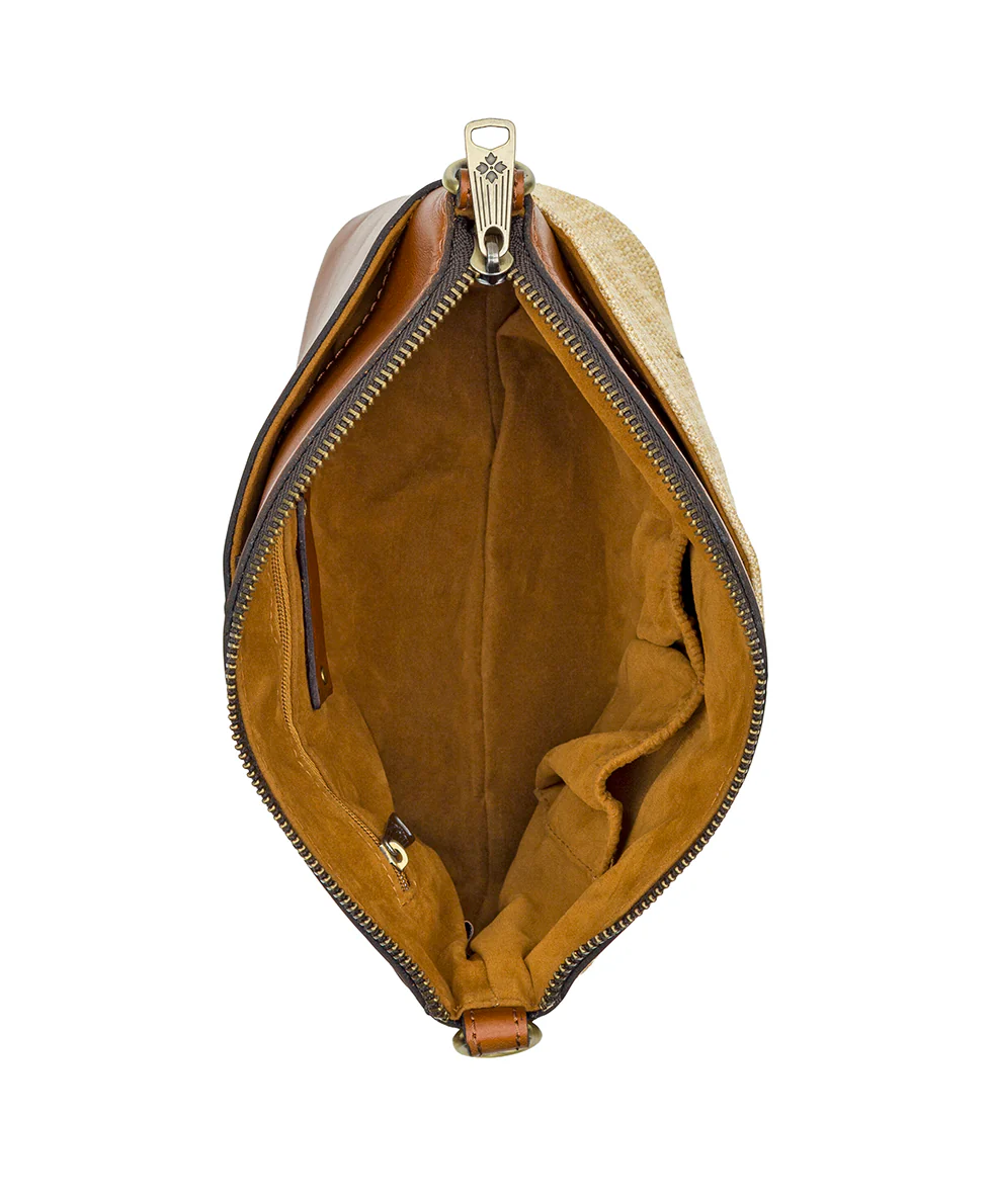 Arlee Crossbody with Scarf - European Natural Fine Weave - Image 6