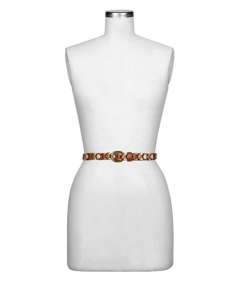 Atina Chainlink Belt - Latte Tan Naturale - Image 3