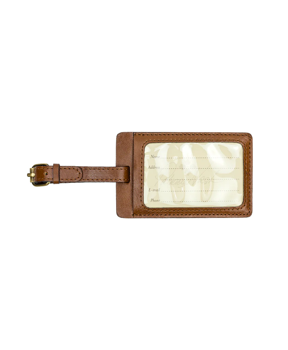 Bagagli Luggage Tag - Vintage Distressed Leather - Image 3