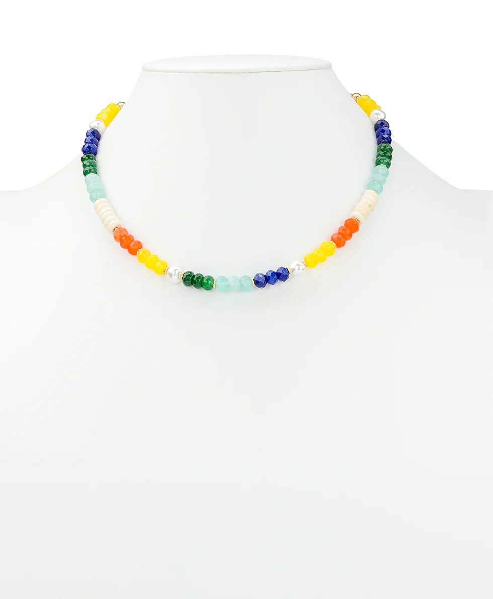 Beaded Charm Convertible Necklace - Enamel Hummingbird Collection - Image 5