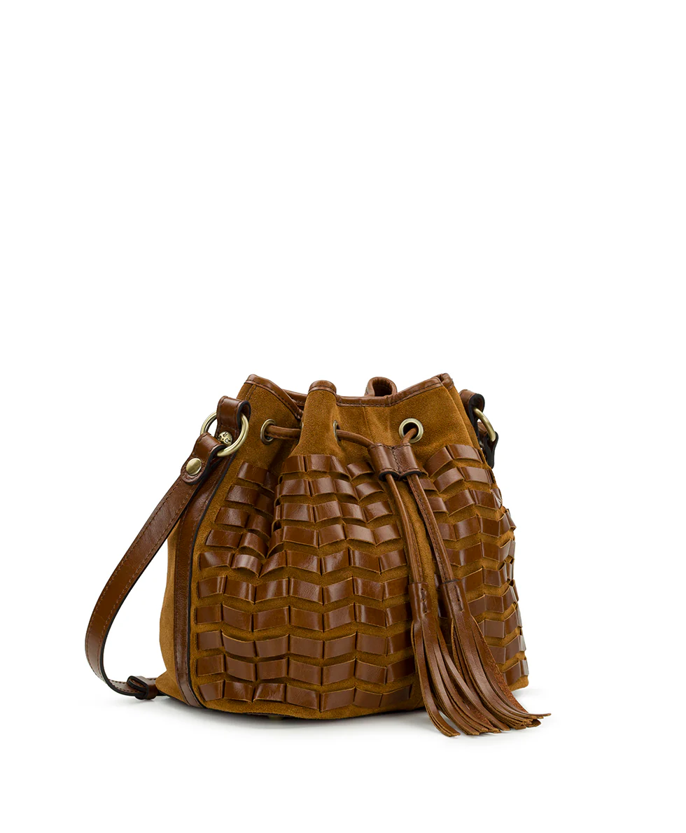 Bellona Drawstring Bucket - Suede Leather - Image 3
