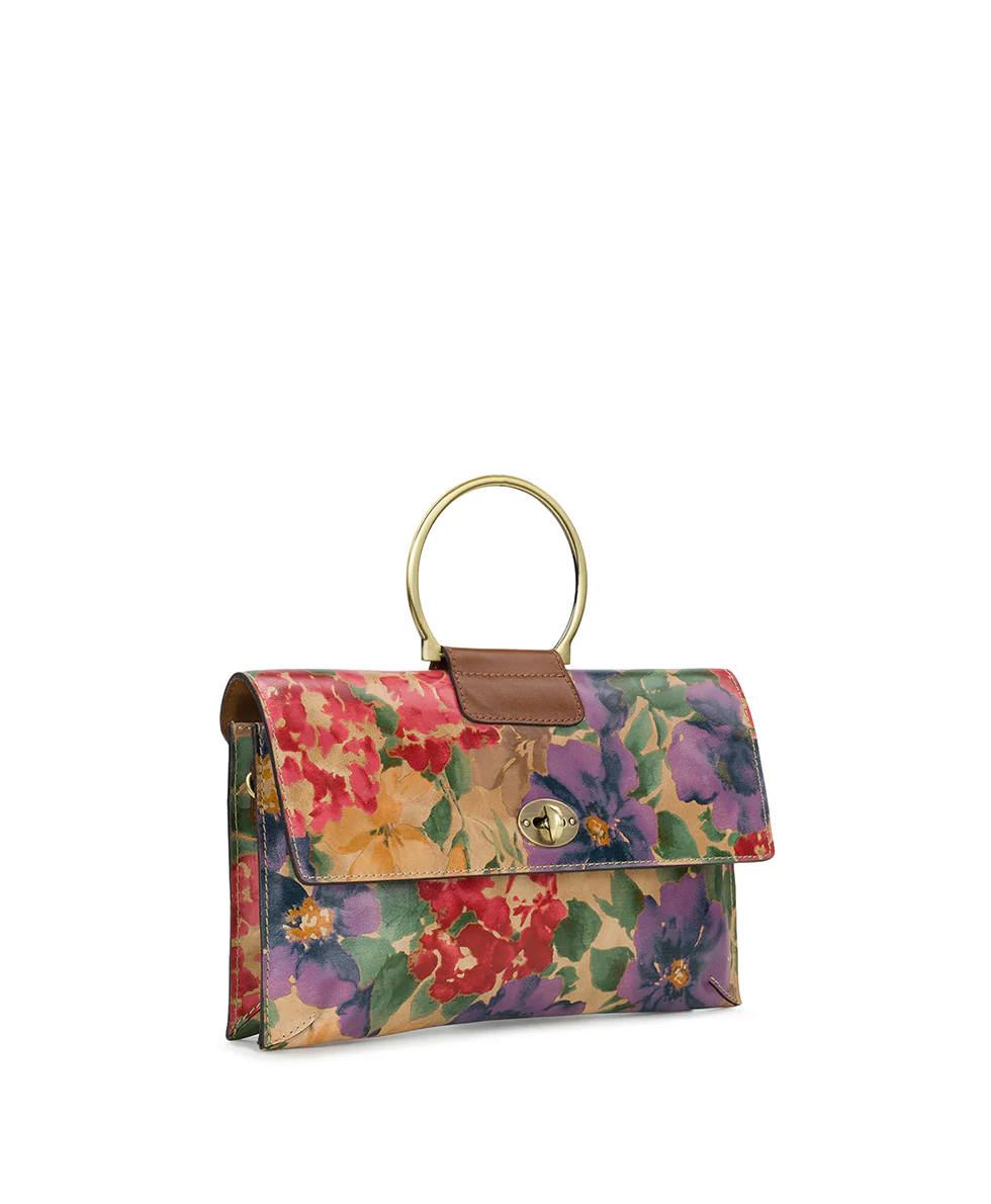 Belvi Top Handle Crossbody - French Hydrangeas - Image 3