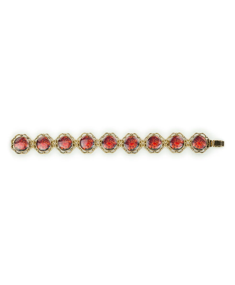 Box Clasp Link Bracelet - Multi Print - Image 2