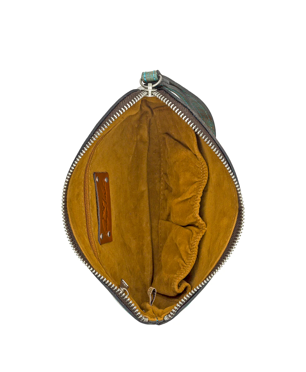 Cassini Wristlet - Tooled Turquoise - Image 3