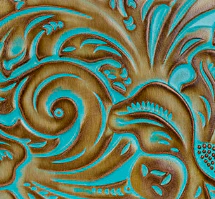 Cassini Wristlet - Tooled Turquoise - Image 8