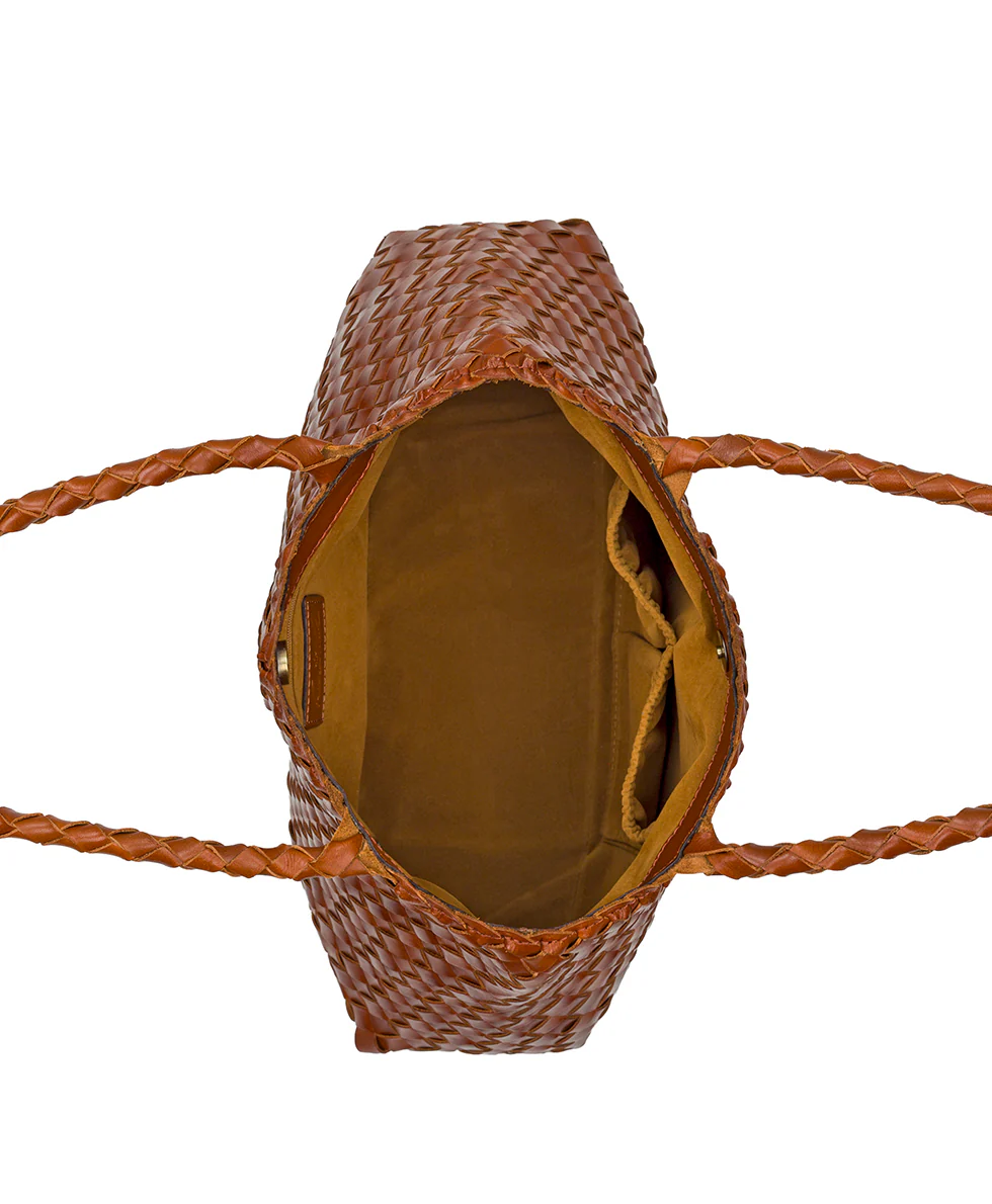 Cheri Large Satchel - Hand Stained Woven - Image 10
