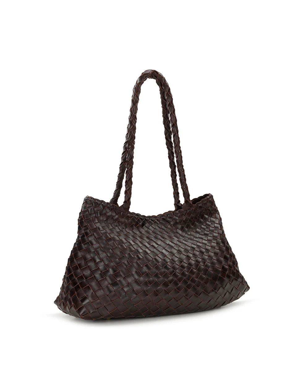 Cheri Large Satchel - Hand Stained Woven - Image 3