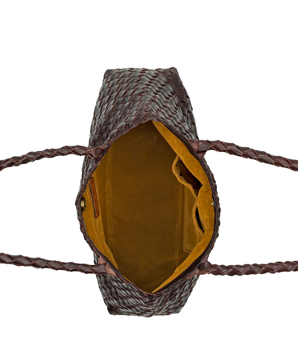 Cheri Large Satchel - Hand Stained Woven - Image 5