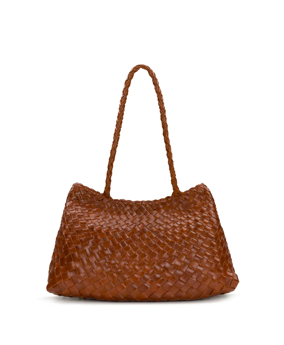 Cheri Large Satchel - Hand Stained Woven - Image 7