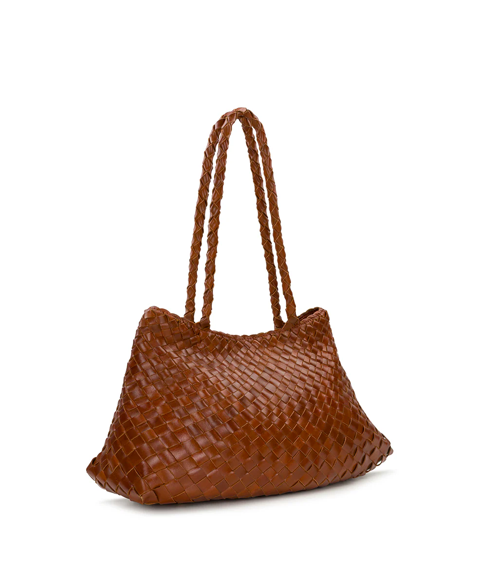 Cheri Large Satchel - Hand Stained Woven - Image 9