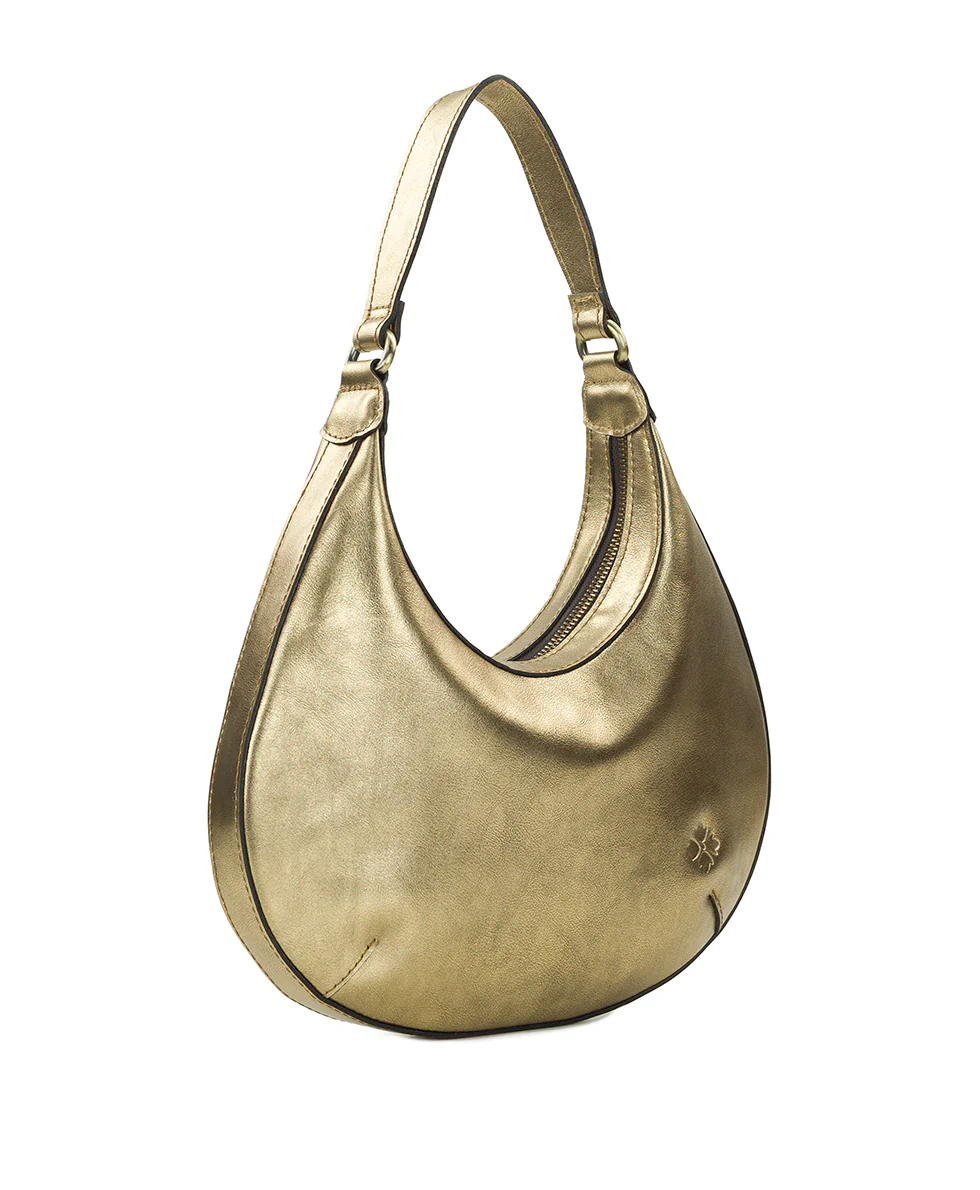 Coco Crescent Hobo - Vintage Distressed Metallic - Image 3