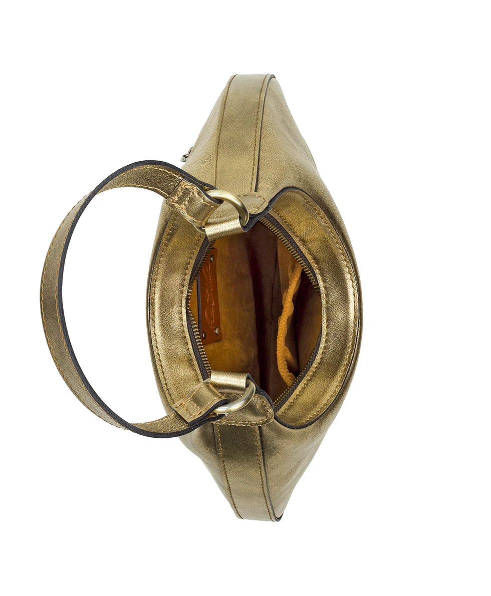 Coco Crescent Hobo - Vintage Distressed Metallic - Image 5