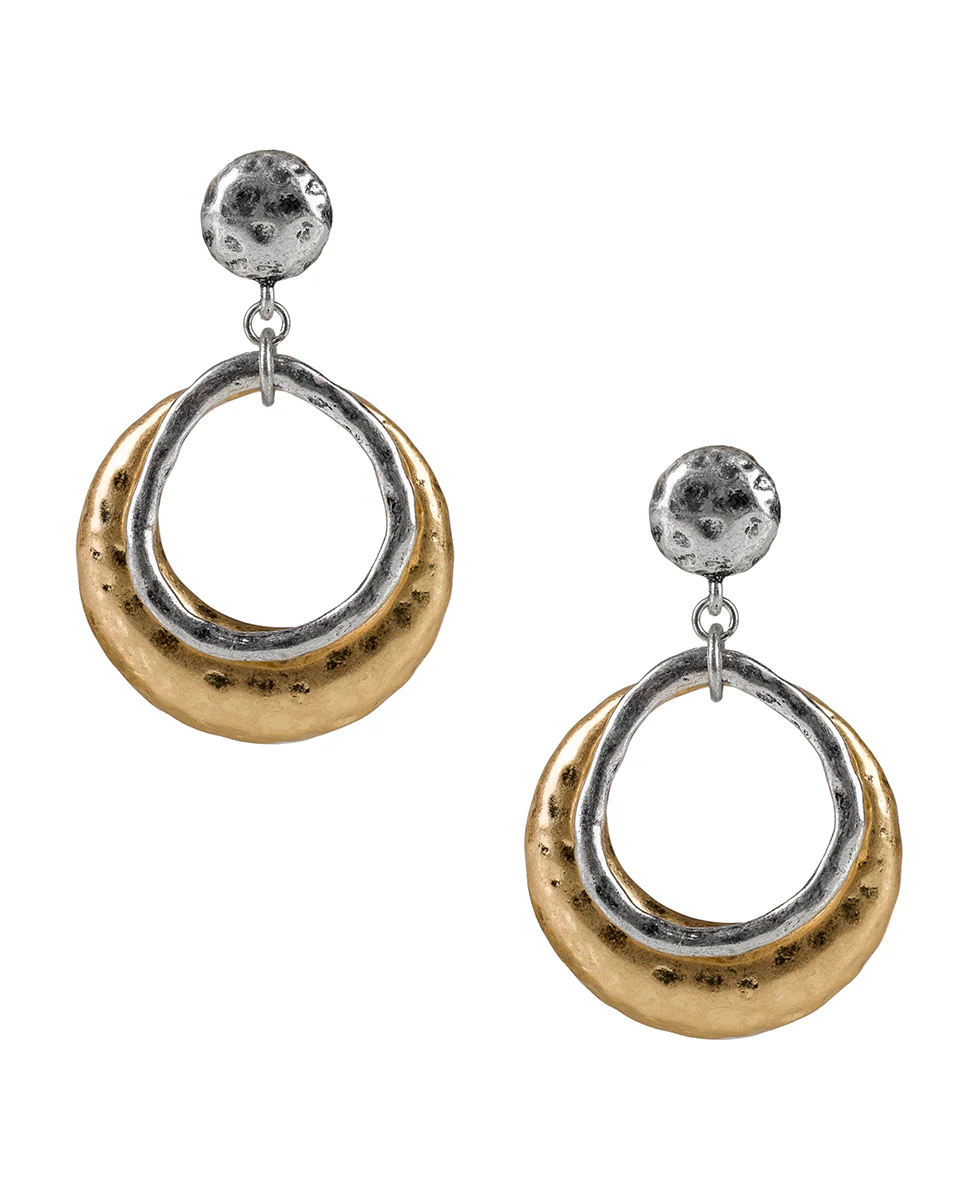 Doorknocker Earrings - Hammered