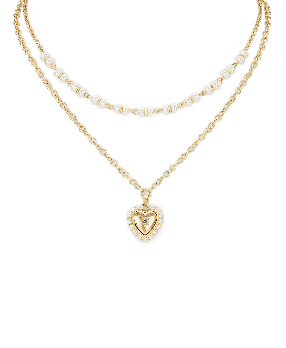 Double Modular Necklace - Love Locket