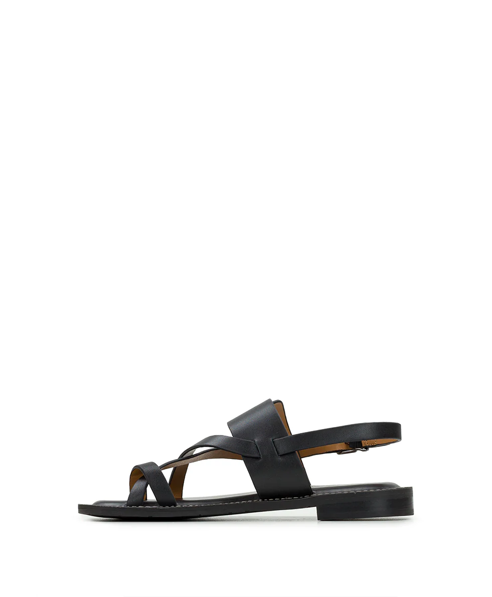 Fidella Sandals - Vegetable Tanned Leather — Black - Image 3