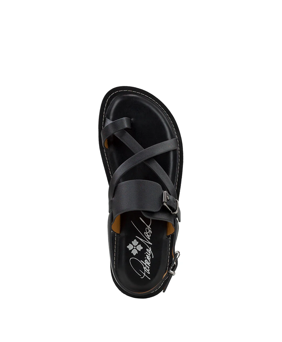 Fidella Sandals - Vegetable Tanned Leather — Black - Image 5