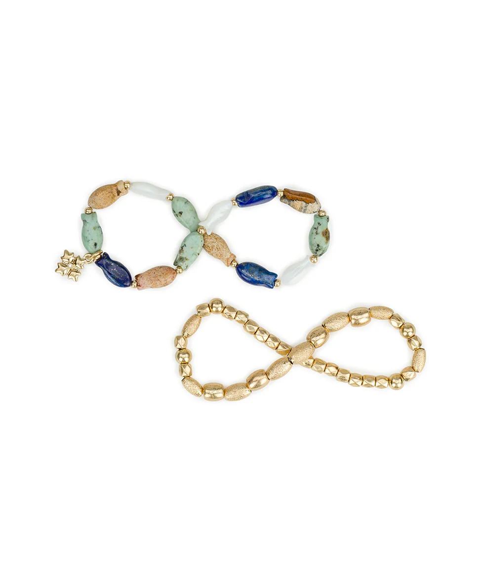 Fish Beaded Stretch Bracelet - Nautical Collection - Image 4