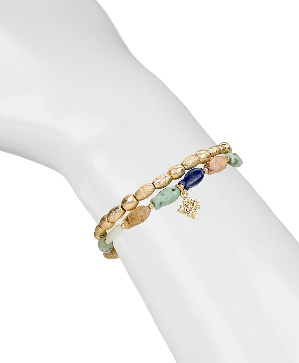 Fish Beaded Stretch Bracelet - Nautical Collection - Image 5