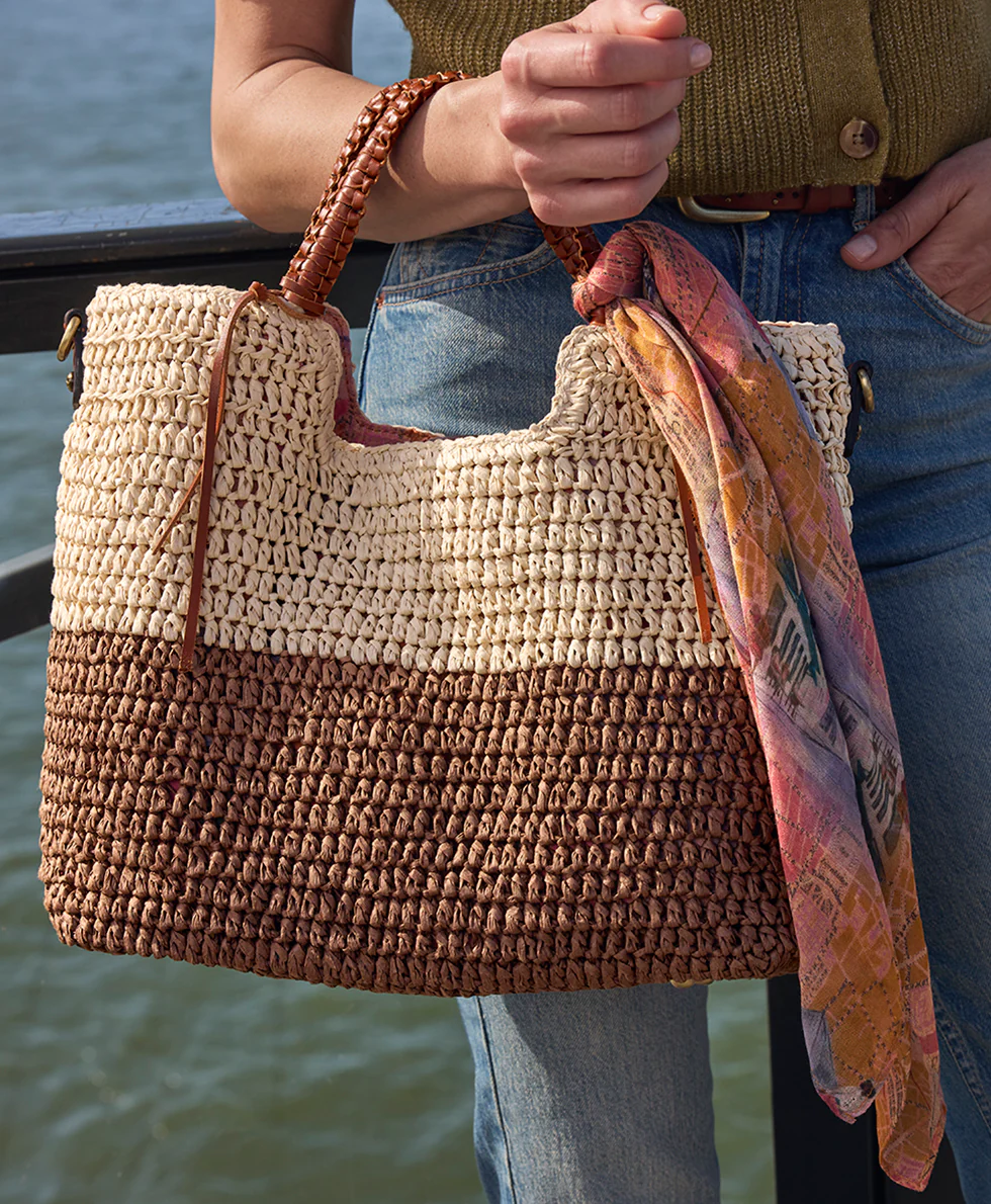 Gabriella Tote with Scarf - Specialty Woven - Image 6