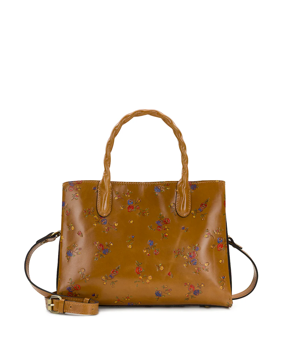 Genovese Satchel - Fleur de Jardin Embossed