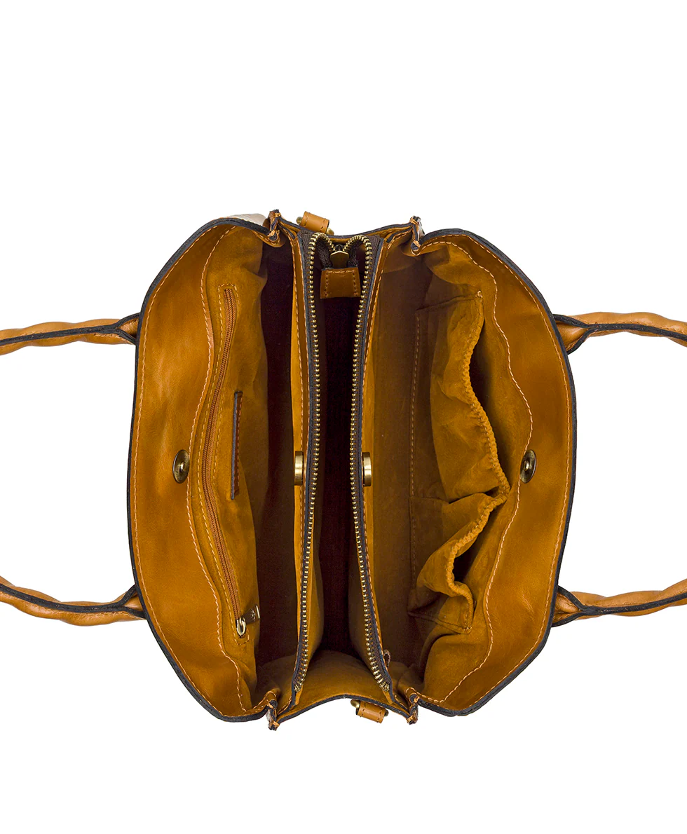 Genovese Satchel - Fleur de Jardin Embossed - Image 4