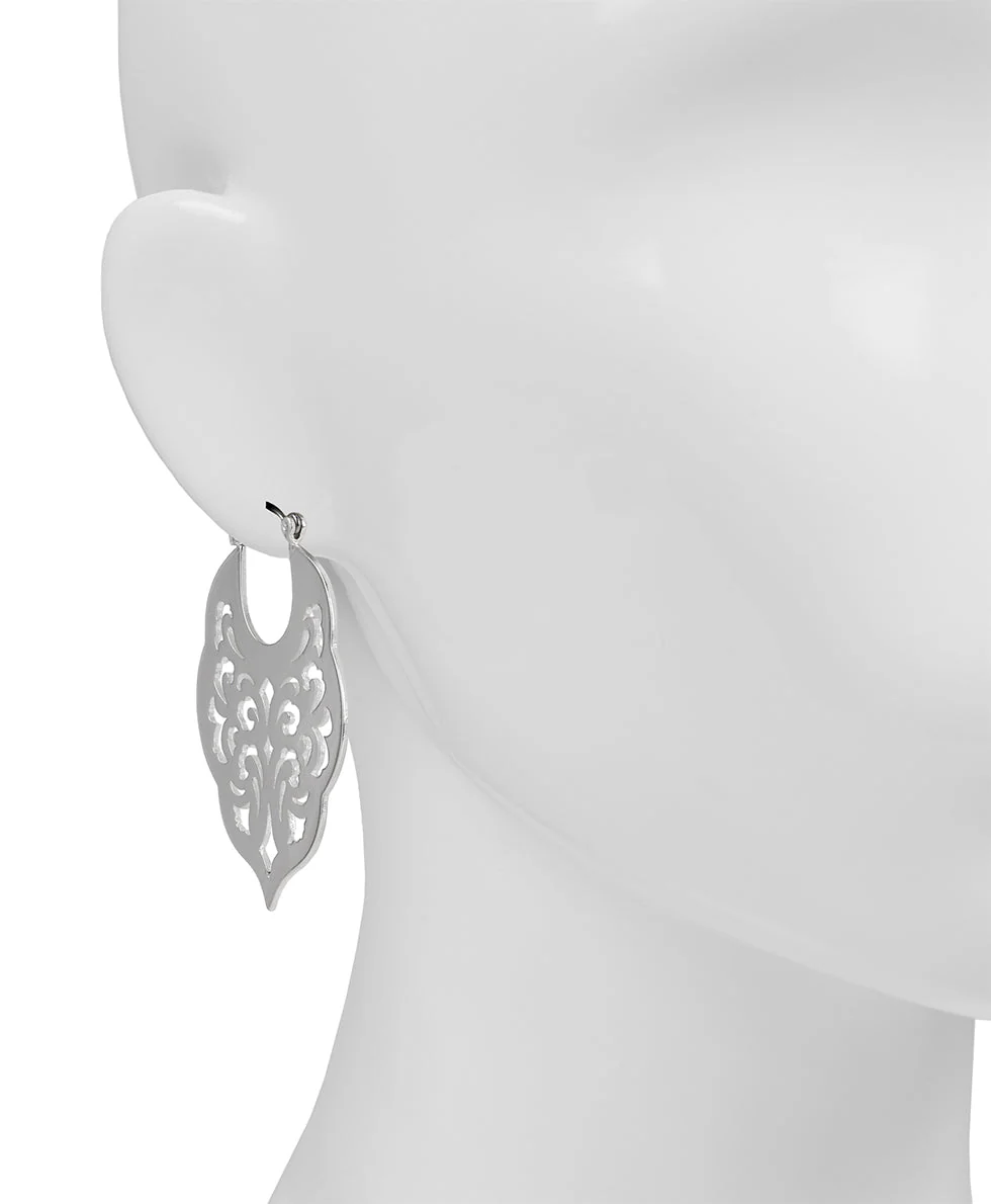 Gypsy Hoop Earrings - Renaissance Laser Cut - Image 5