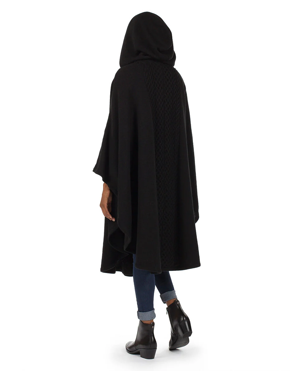 Hooded Cape with Clasp - Cable - Image 3