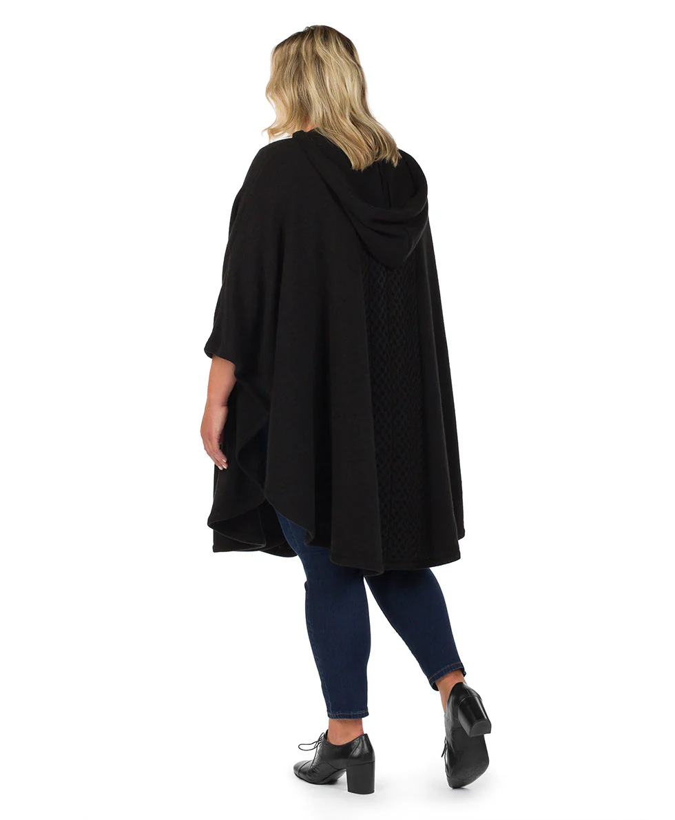 Hooded Cape with Clasp - Cable - Image 5