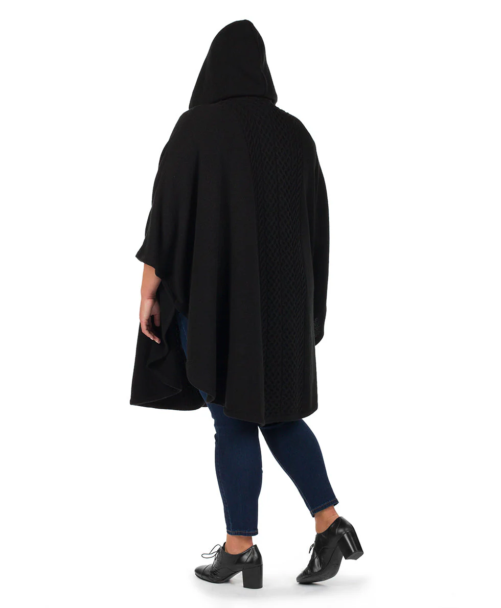 Hooded Cape with Clasp - Cable - Image 6