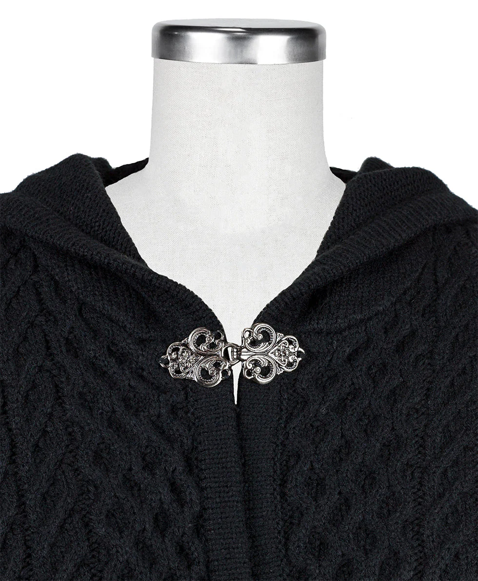 Hooded Cape with Clasp - Cable - Image 7