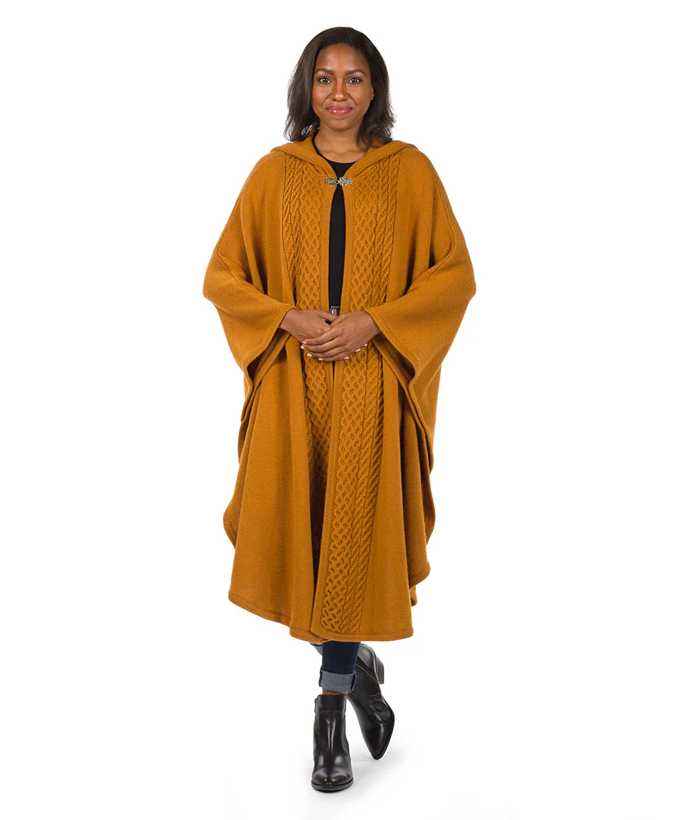 Hooded Cape with Clasp - Cable - Image 8