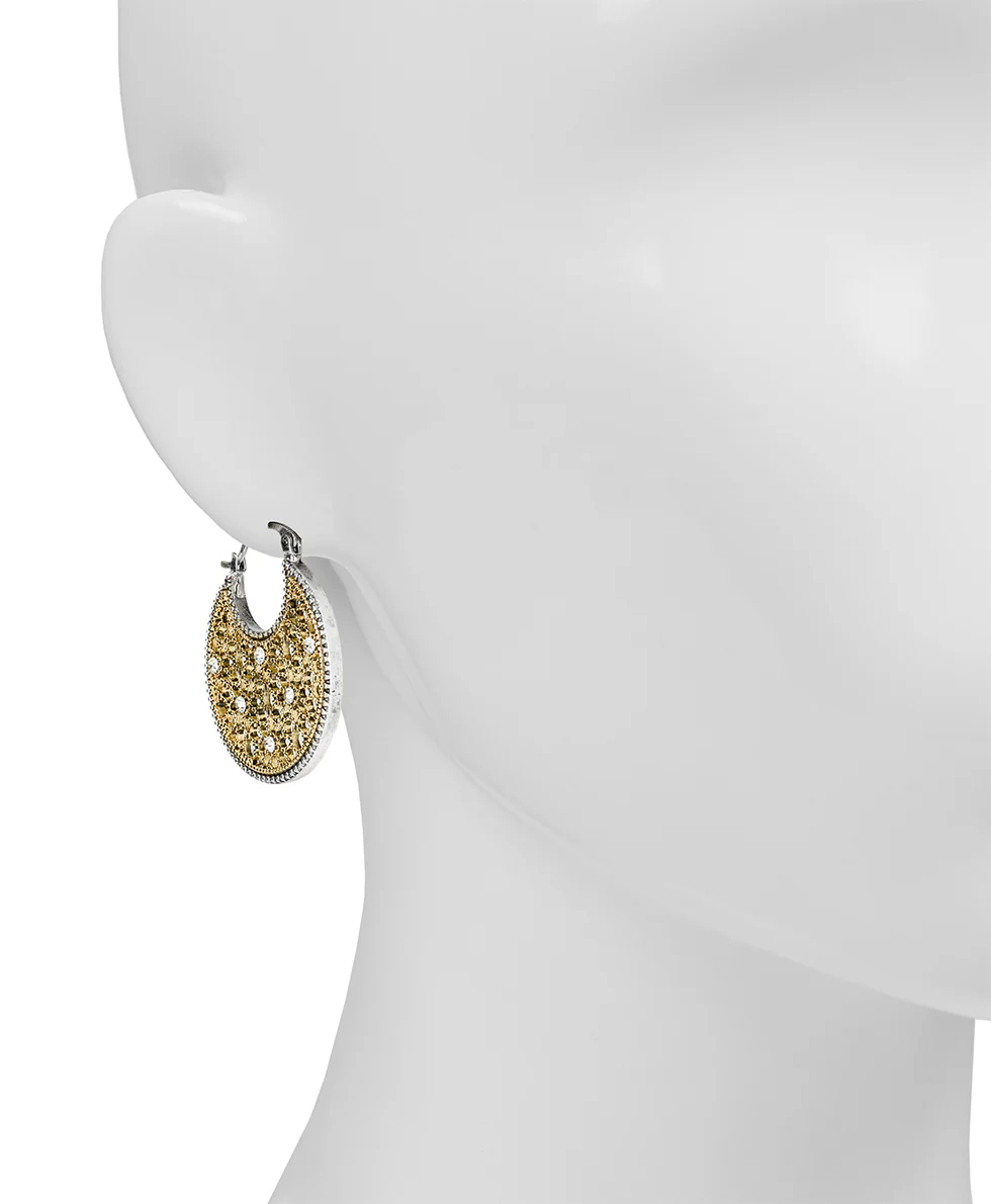 Hoop Earrings - Filigree - Image 2