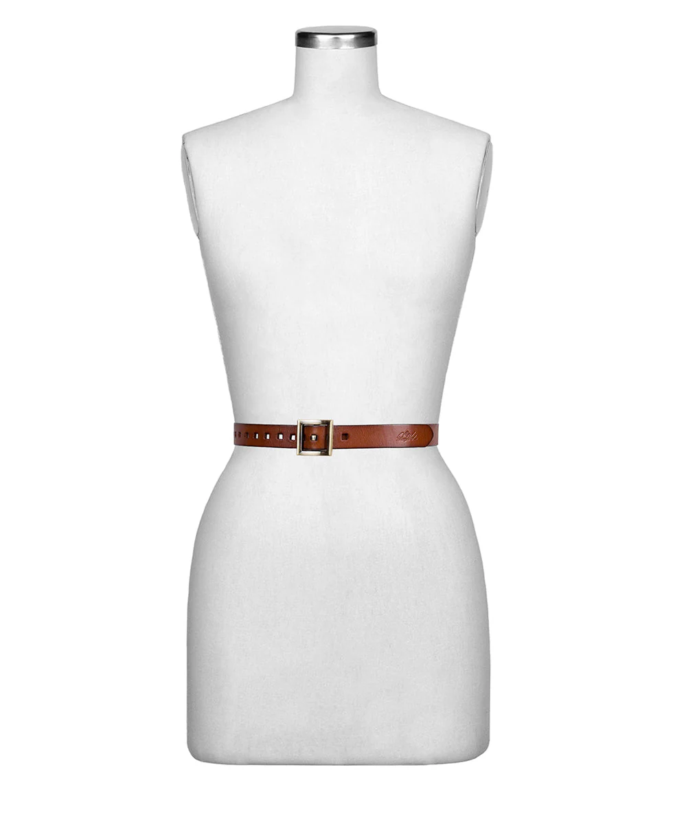 Huxton Square Buckle Belt - Handcut — Tan - Image 3