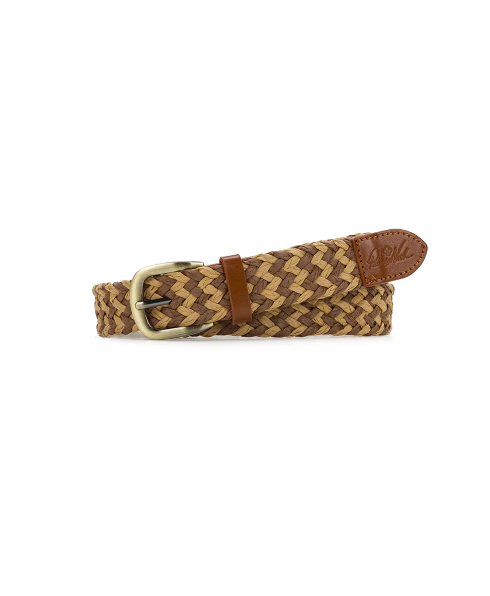 Ingria Belt - Woven Straw - Beige